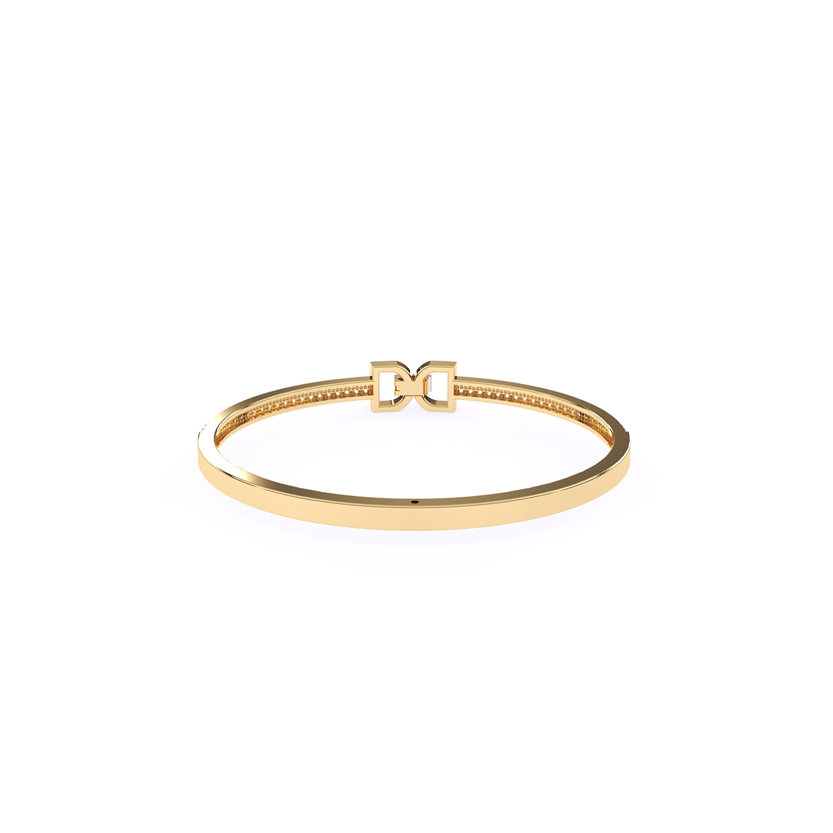Crystal Cuff Rose Gold Lab Grown Diamond Bangle
